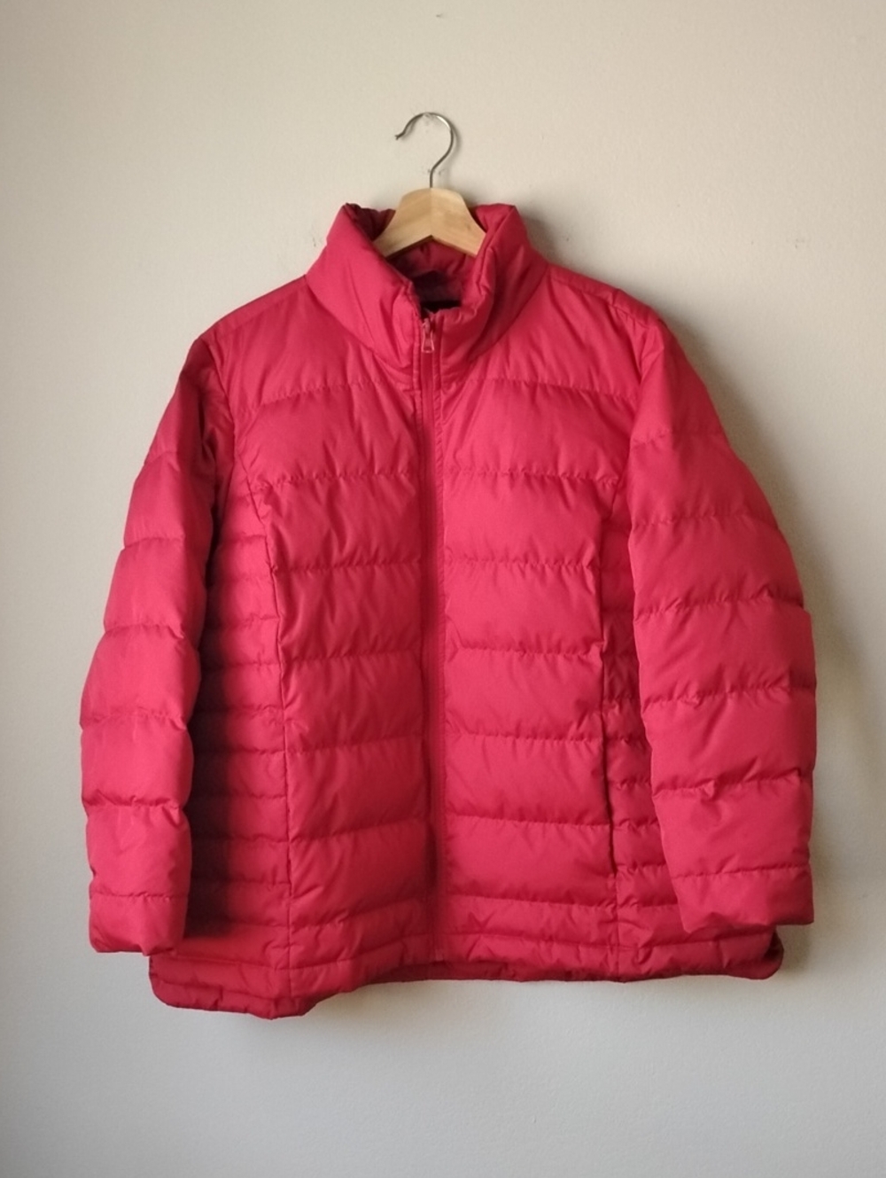 Lands' End Size 16W-18W Women's' Red Quilted Puffer Jacket
